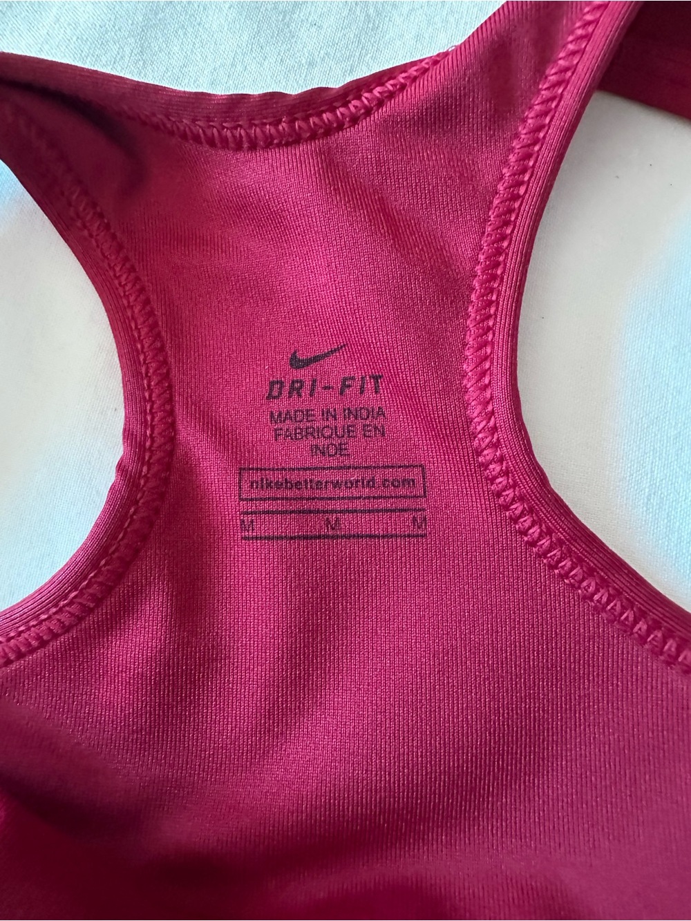 Nike Raspberry & Light Pink Racerback Sports Bra - Picture 4 of 5